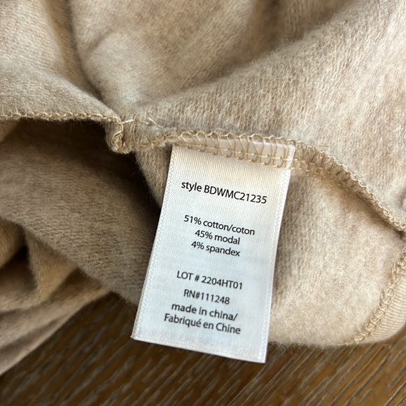 BAREFOOT DREAMS Malibu Collection® Brushed Luxe Lounge Anorak Sweatshirt M - Picture 8 of 9